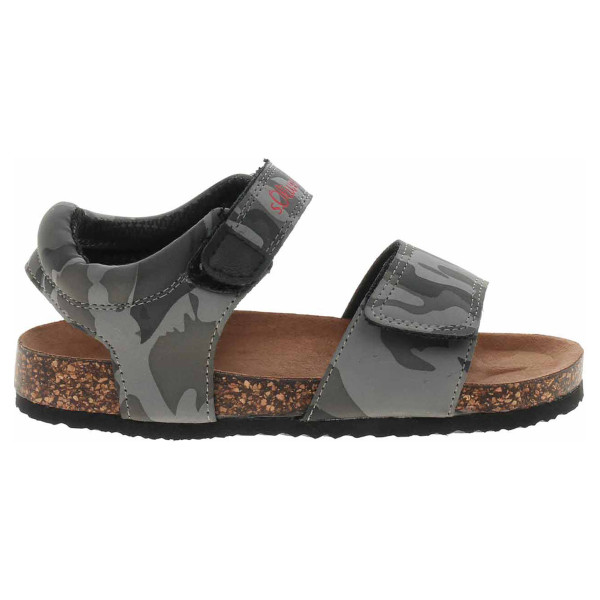 detail Chlapecké sandály s Oliver 5-38400-28 black comb