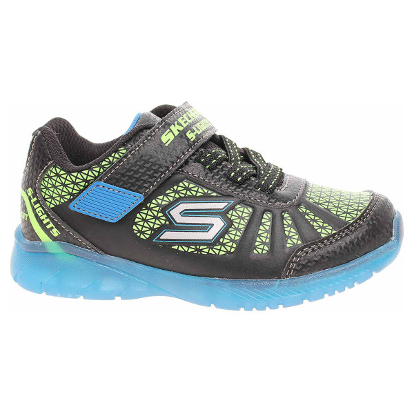 detail Skechers S Lights-Illumi-Brights - Tuff Track blk-blue-lime