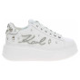 náhled Dámská obuv Karl Lagerfeld KL63525 01S White Lthr w-Silver
