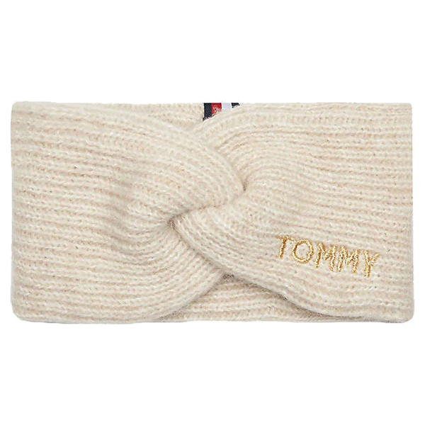 detail Tommy Hilfiger dámská zimní čelenka AW0AW07174 AEK medium taupe