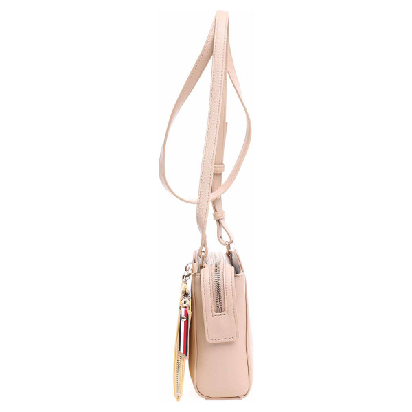 detail Tommy Hilfiger dámská kabelka AW0AW06614 271 warm sand-silver metallic