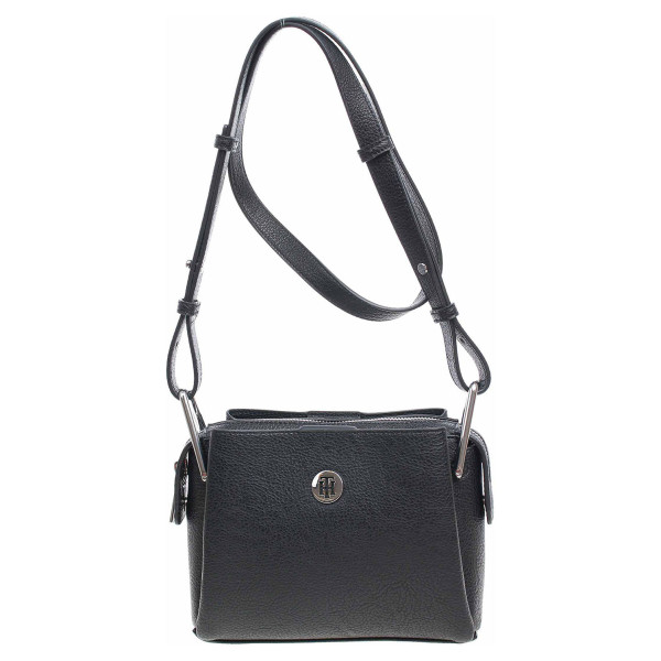 detail Tommy Hilfiger dámská kabelka AW0AW07303 BDS black