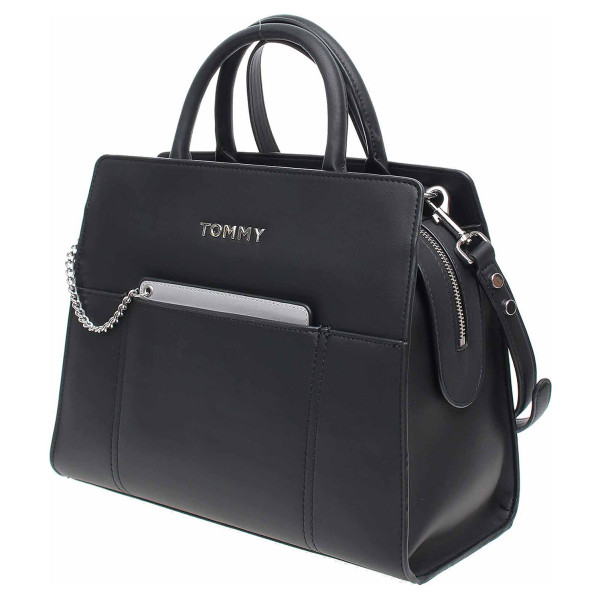 detail Tommy Hilfiger dámská kabelka AW0AW07334 0IG black mix