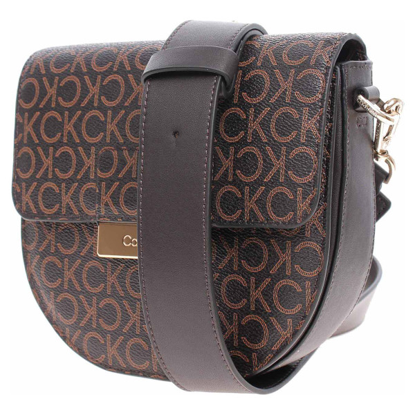 detail Calvin Klein dámská kabelka K60K609415 0HD brown mono