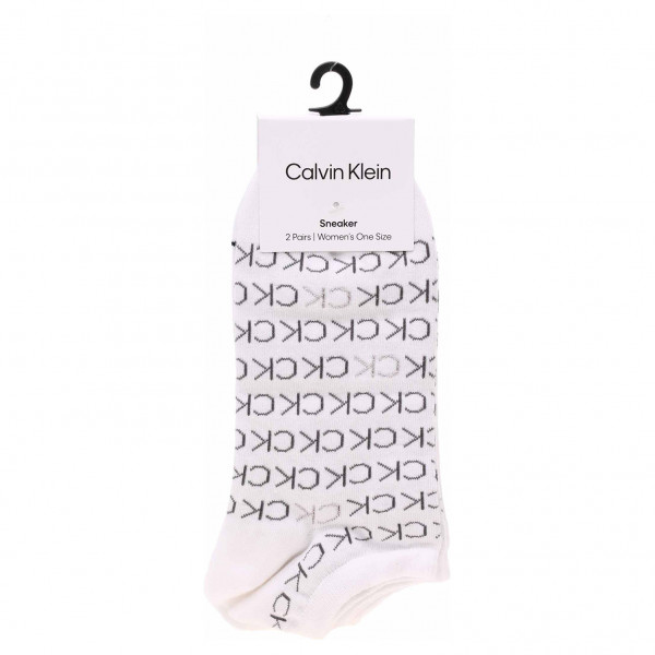 detail Calvin Klein dámské ponožky 701218779 002 white