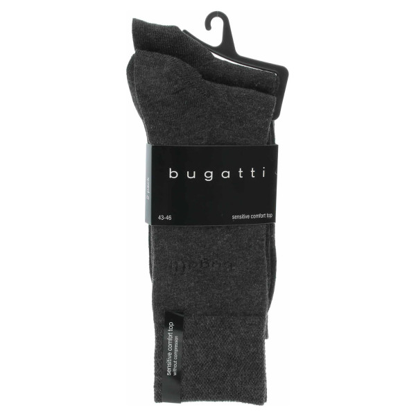 detail Bugatti pánské ponožky 6702 620 anthracite