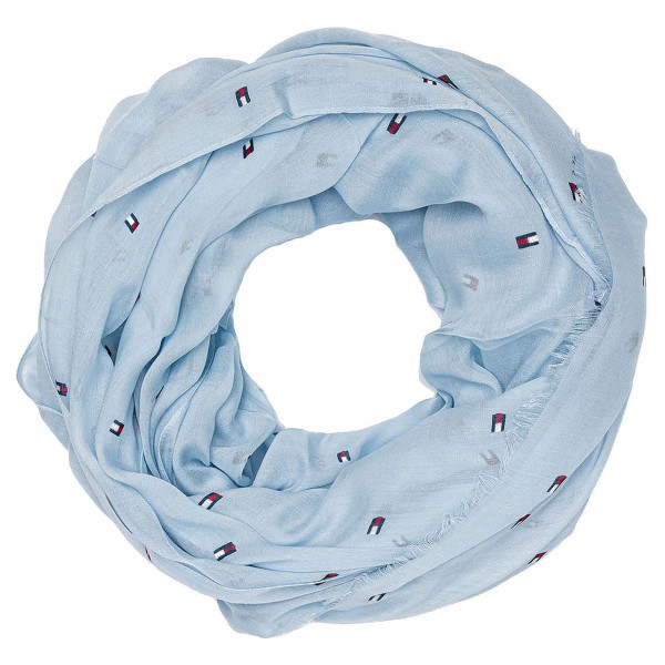 detail Tommy Hilfiger dámská šála AW0AW08422 C10 breezy blue