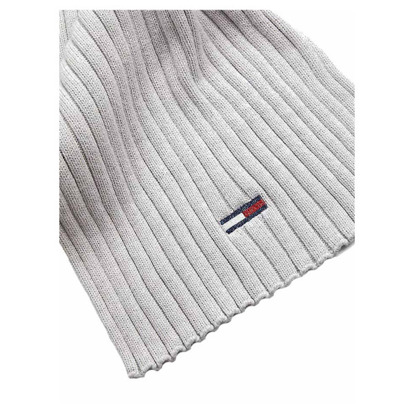 detail Tommy Hilfiger dámská šála AW0AW13667 0IM Silver Grey Heather