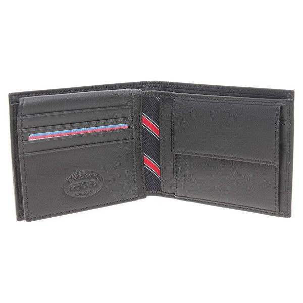 detail Tommy Hilfiger pánská peněženka AM0AM00652 černá