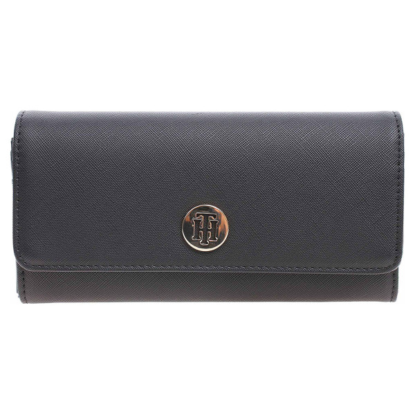 detail Tommy Hilfiger dámská peněženka AW0AW06493 002 black