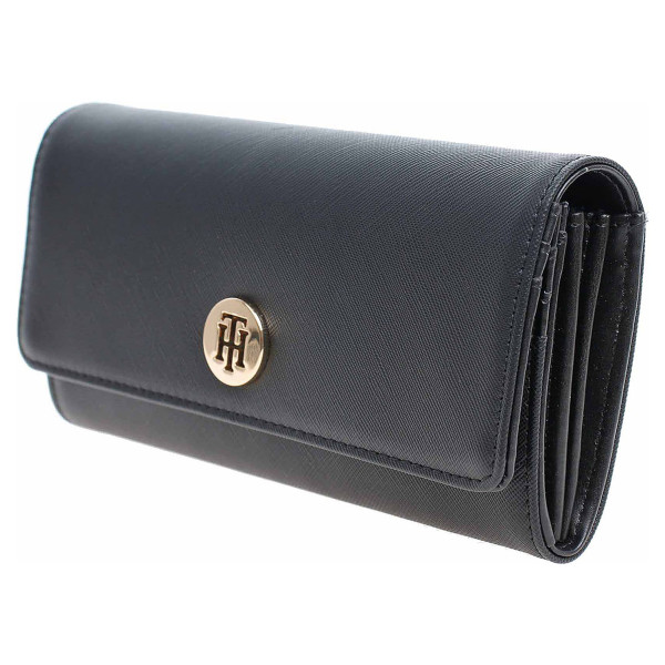 detail Tommy Hilfiger dámská peněženka AW0AW06493 002 black