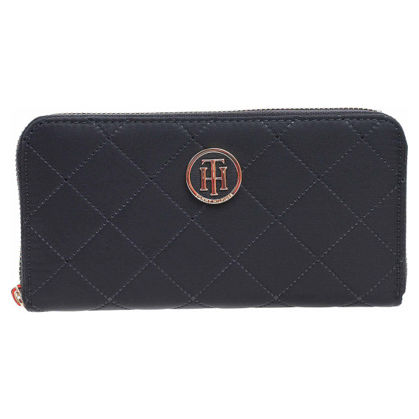 detail Tommy Hilfiger dámská peněženka AW0AW07435 0IV black