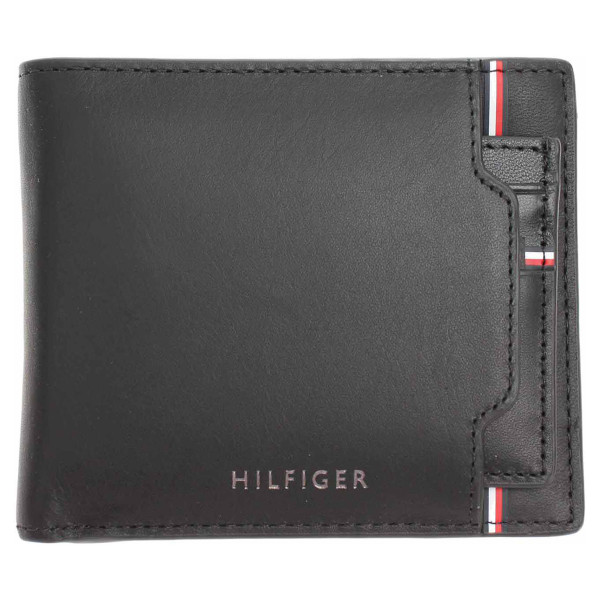 detail Tommy Hilfiger pánská peněženka AM0AM08719 BDS black