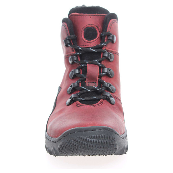 detail Dámská kotníková obuv EF151 červená-černá