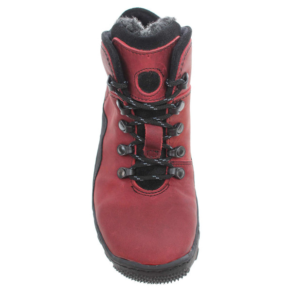 detail Dámská kotníková obuv EF151 červená-černá