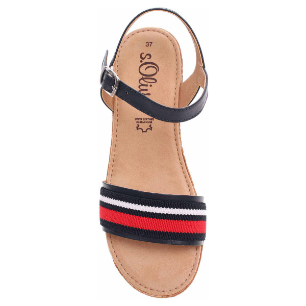detail Dámské sandály s.Oliver 5-28300-22 navy-stripes