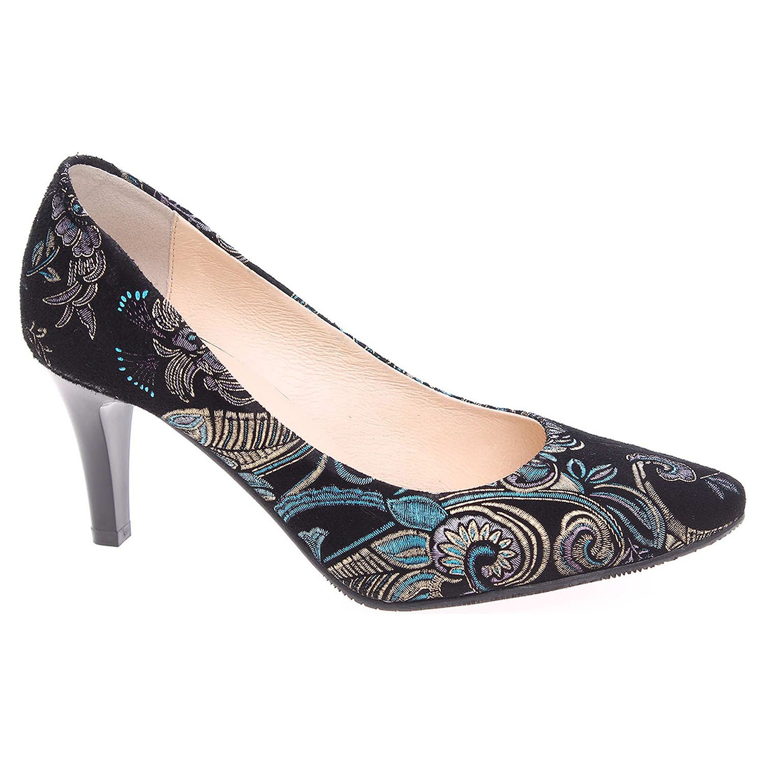 Aerosoles Pump Aerosoles Octagon Black Floral Dámské Lodičky