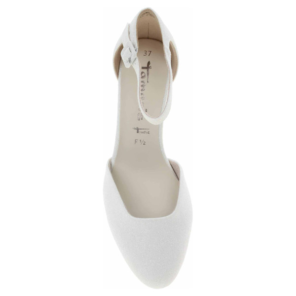 detail Tamaris dámská společenská obuv 1-24432-41 white glam