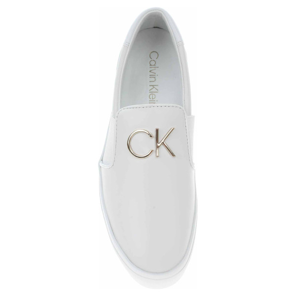 detail Dámské mokasiny Calvin Klein HW0HW00652 0K4 triple white