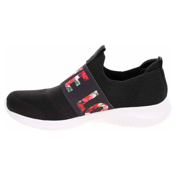 detail Skechers Ultra Flex - Love First black-white-pink