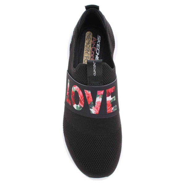 detail Skechers Ultra Flex - Love First black-white-pink