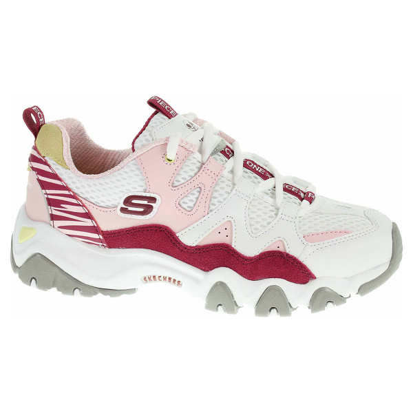 detail Skechers D´Lites 2.0 - Tidal Waves white-pink