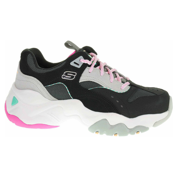 detail Skechers D´Lites 3.0 - Ocean Cloud black-hot pink