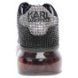náhled Dámská obuv Karl Lagerfeld KL62623 10S blk text lthr w-silver