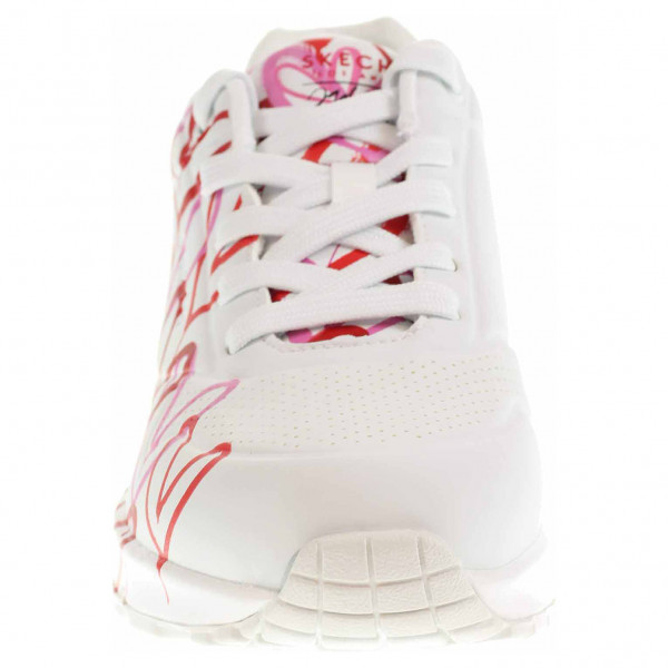 detail Skechers Uno - Spread The Love white-red-pink