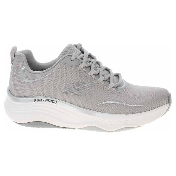 detail Skechers D´Lux Fitness - Pure Glam gray-silver