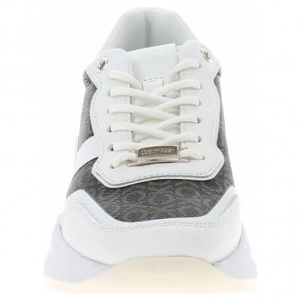 detail Dámská obuv Calvin Klein HW0HW01272 0K4 White-Brown Mono