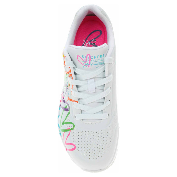 detail Skechers Uno - Highlight Love white - multi