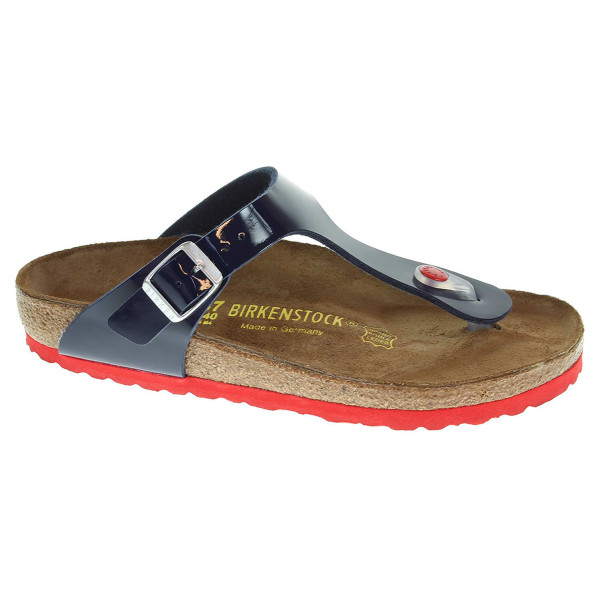 detail Dámské pantofle Birkenstock Gizeh 845881 modré