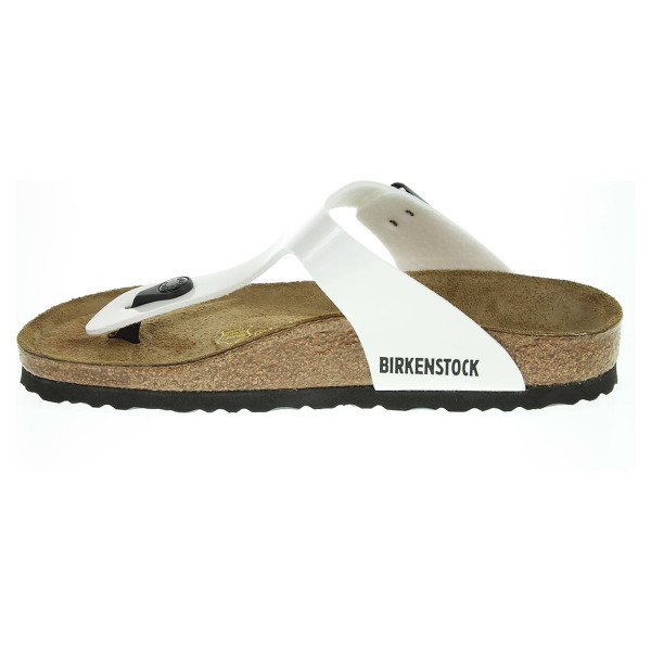 detail Birkenstock Gizeh dámské pantofle 543761 bílé