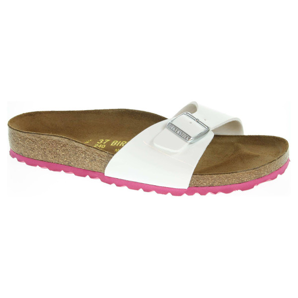 detail Birkenstock Madrid dámské pantofle 339413 bílé