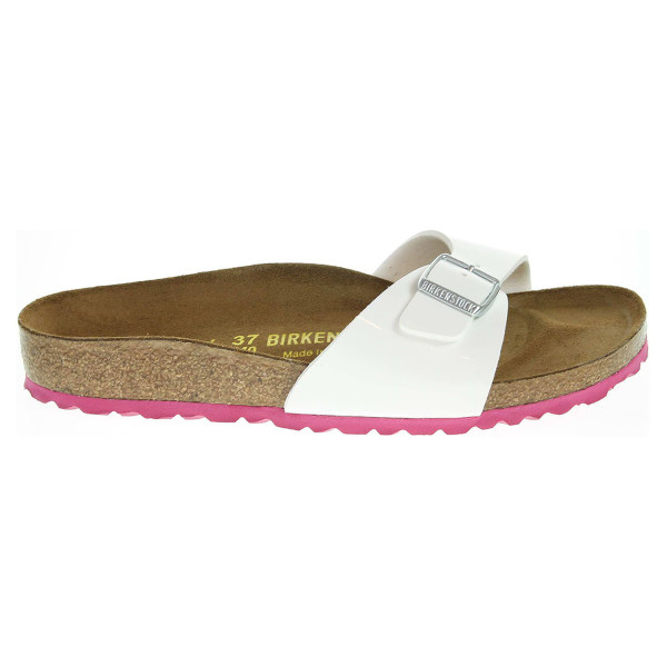 detail Birkenstock Madrid dámské pantofle 339413 bílé