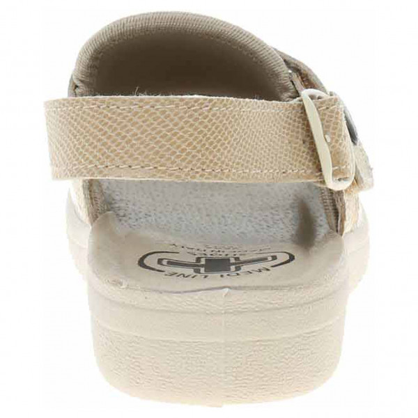detail Dámské sandály Medi Line 1416/S beige Lycra Cocco-Net