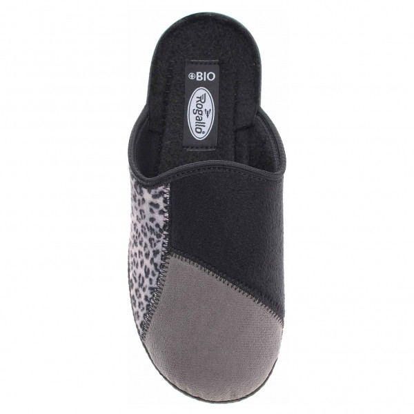 detail Dámské domácí pantofle Rogallo 3360-050 šedá-černá
