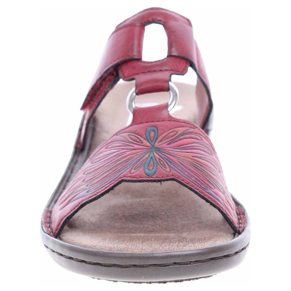 detail Rieker dámské pantofle 608X3-35 rot