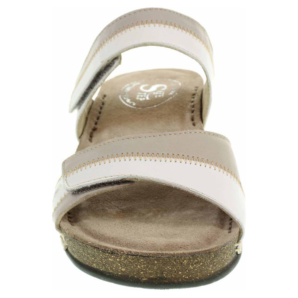 detail Dámské pantofle Safe Step 68701 white-s.grey
