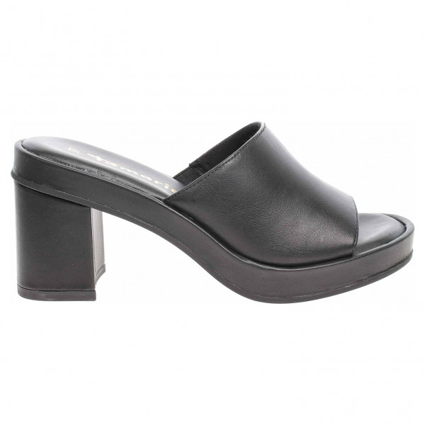 detail Dámské pantofle Tamaris 1-27245-38 black leather