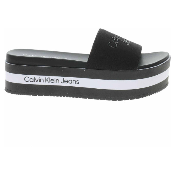 detail Dámské pantofle Calvin Klein YW0YW00563 BDS black