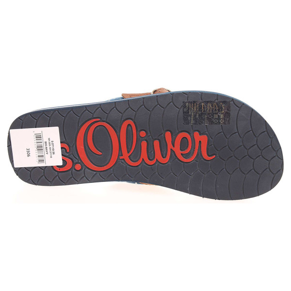detail s.Oliver dámské pantofle 5-27110-36 modré