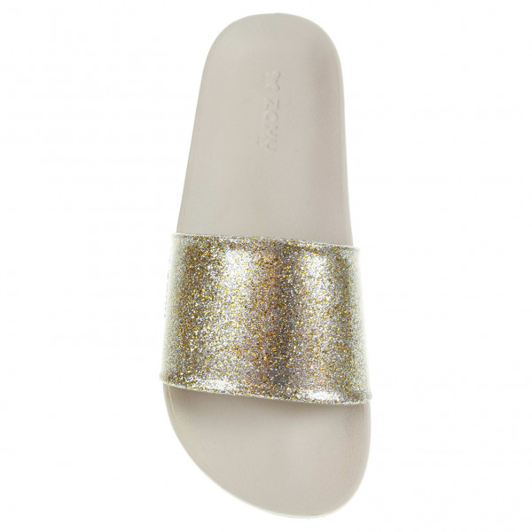 detail Dámské plážové pantofle Zaxy 82440 90287 glitter gold