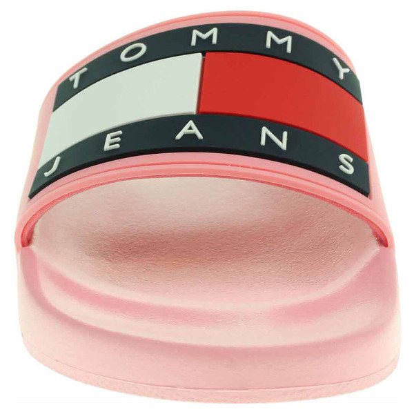 detail Dámské plážové pantofle Tommy Hilfiger EN0EN00474 669 geranium pink