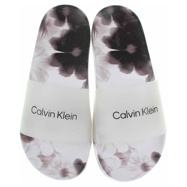detail Dámské plážové pantofle Calvin Klein W0HW00859 0K9 Rtw Print