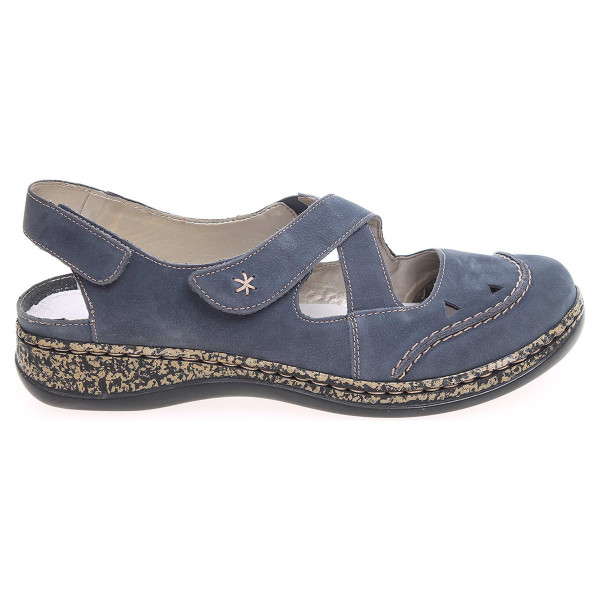 detail Rieker sandály dámské 46379-14 modré