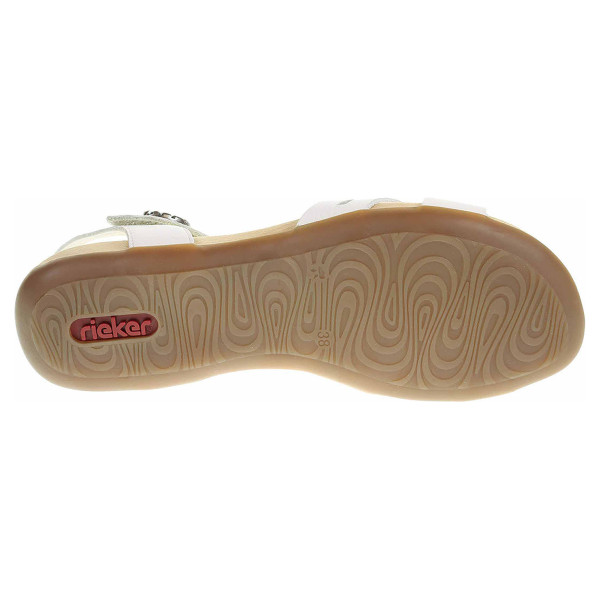 detail Dámské sandály Rieker 60553-80 weiss