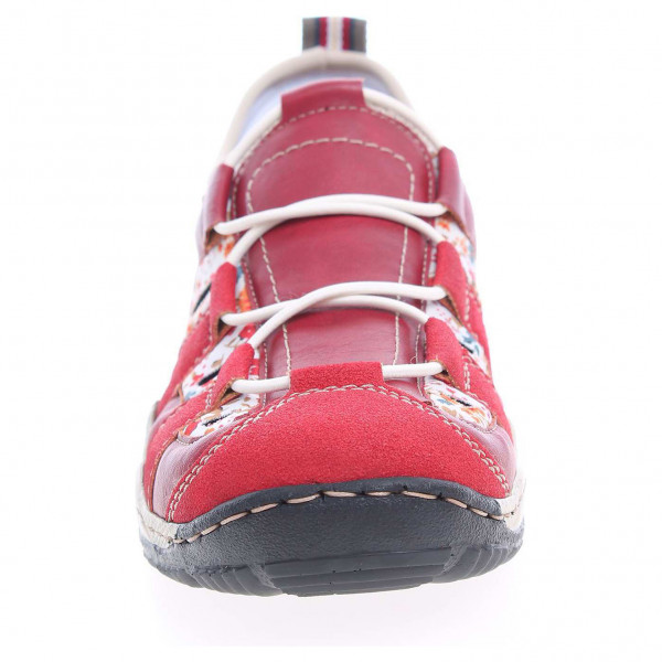 detail Rieker dámské sandály L0561-33 červené