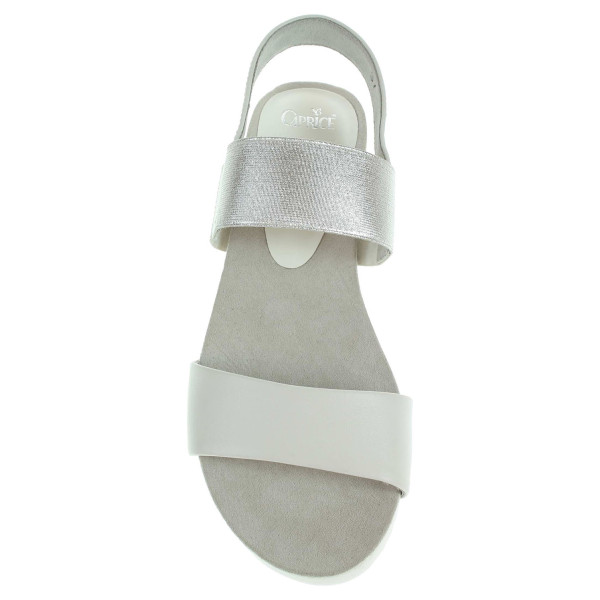 detail Caprice dámské sandály 9-28603-26 bílá-stříbrná